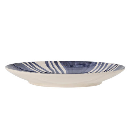 Bloomingville Shama Teller, Blue, Steingut