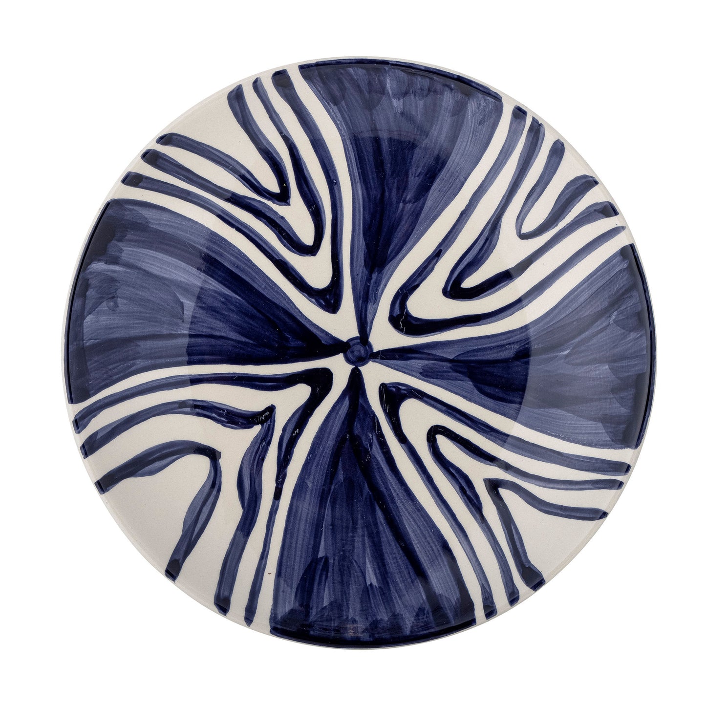 Bloomingville Shama Teller, Blue, Steingut