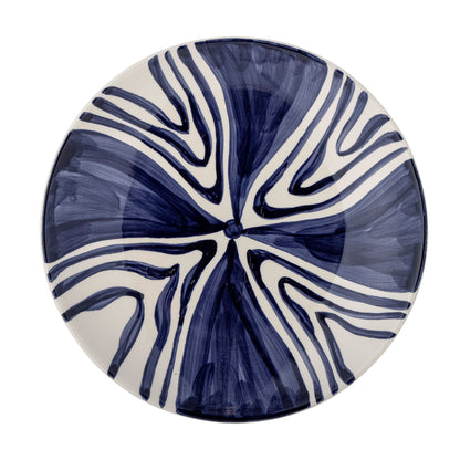 Bloomingville Shama Teller, Blue, Steingut