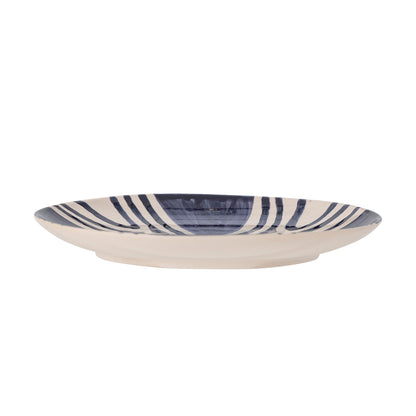 Bloomingville Shama Teller, Blue, Steingut