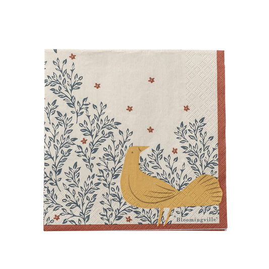 Bloomingville Hezha 20er Pack Serviette, Natur, FSC®Mix, Paper