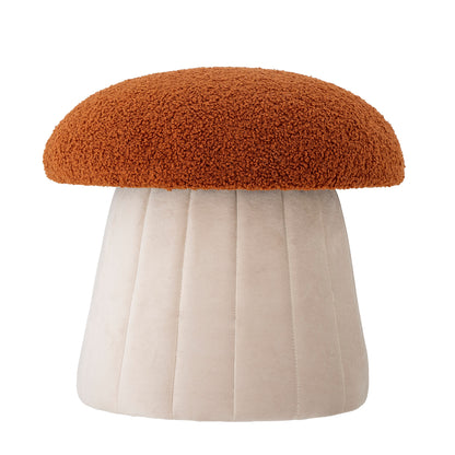 Bloomingville MINI Bertil Pouf, Rot, Polyester