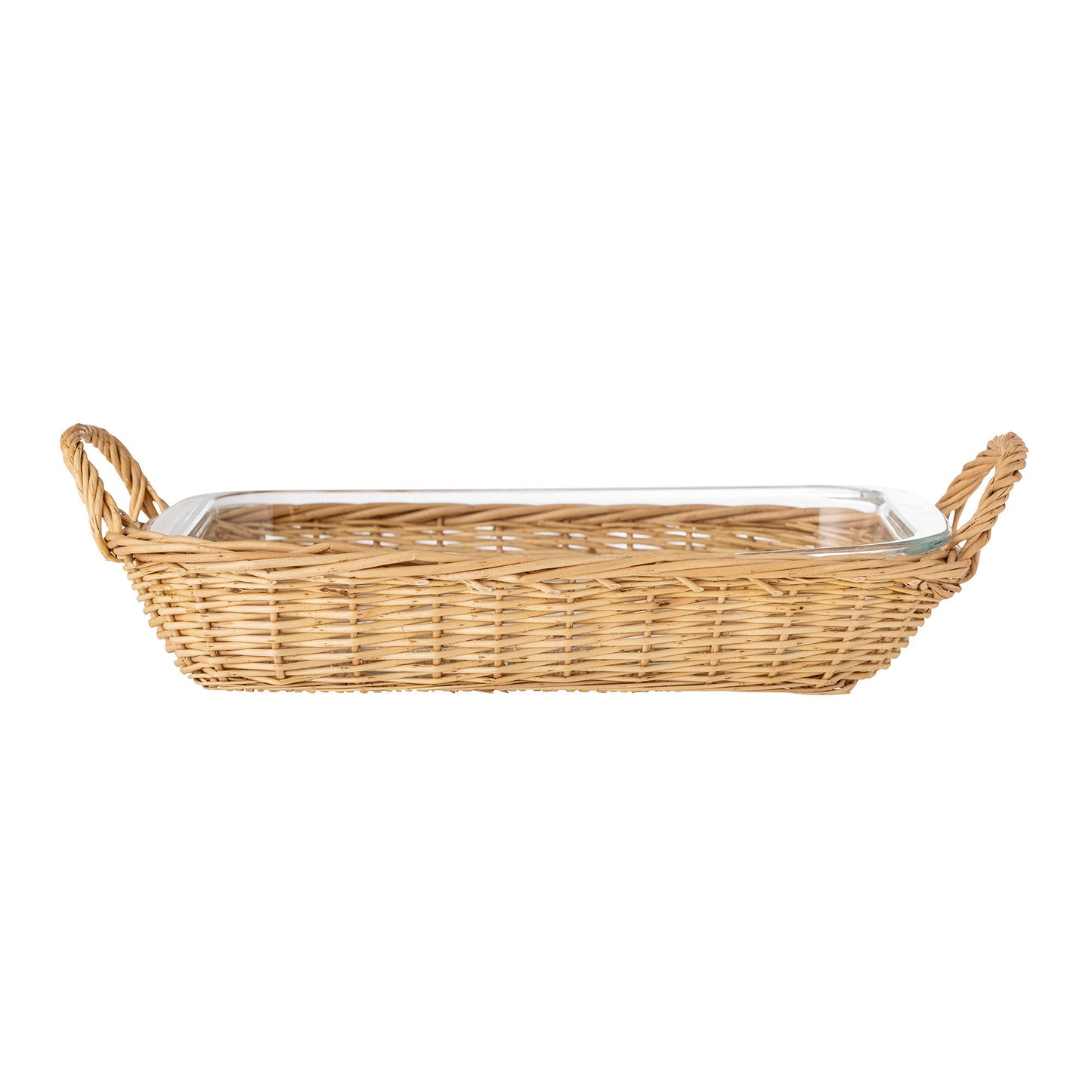 Bloomingville Mariam Ofenform mit Korb, Klar, Glas