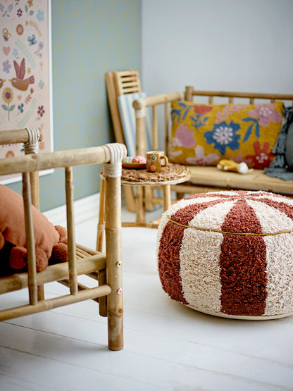 Bloomingville MINI Charoline Pouf, Braun, Baumwolle