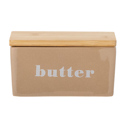 Bloomingville Hanyu Butterdose, Braun, Steingut