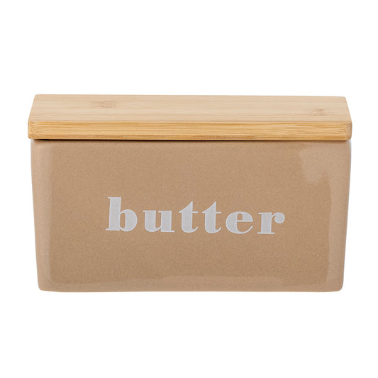 Bloomingville Hanyu Butterdose, Braun, Steingut