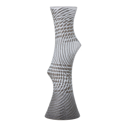 Bloomingville Raheem Vase, Grau, Steingut