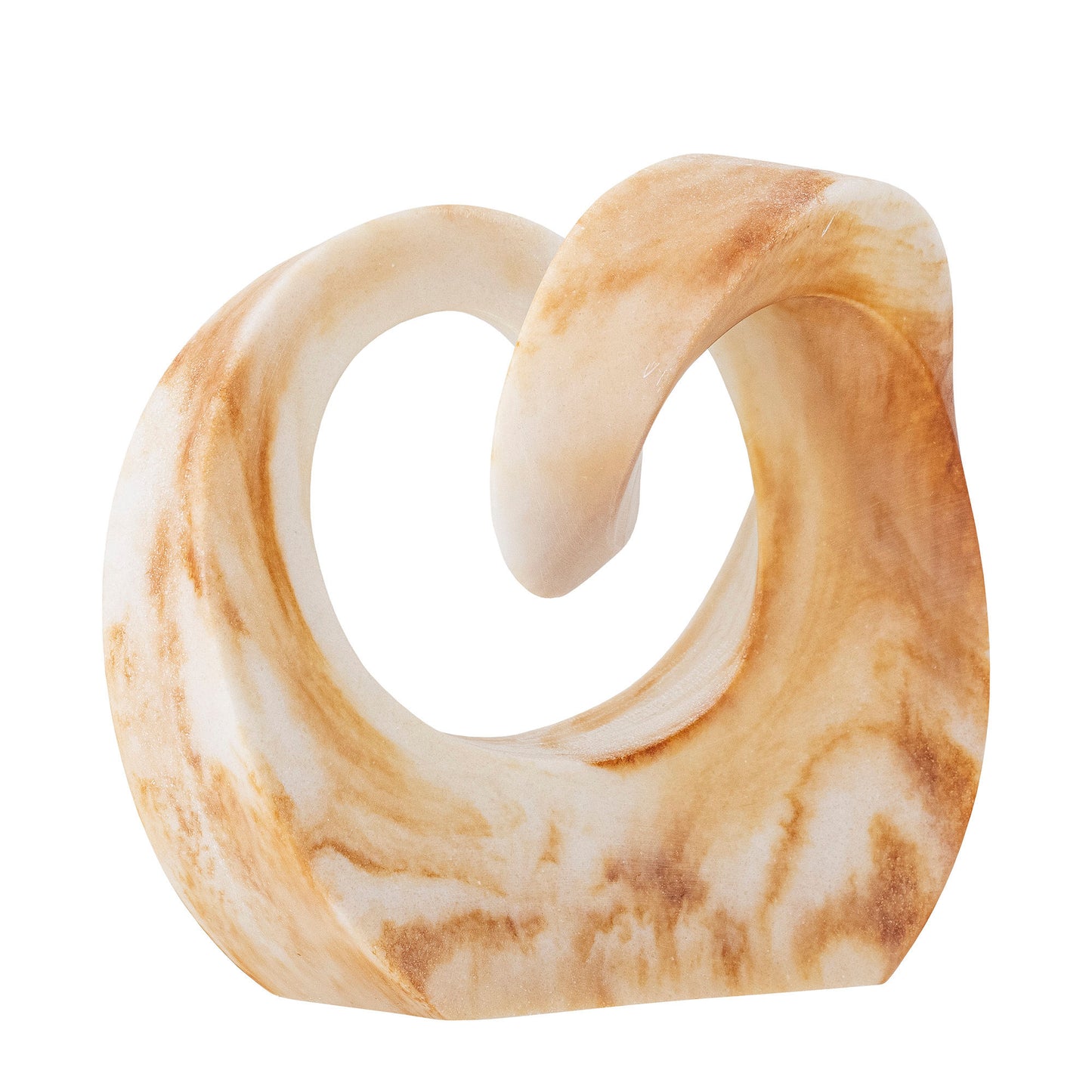 Bloomingville Swirl Deko, Braun, Polyresin