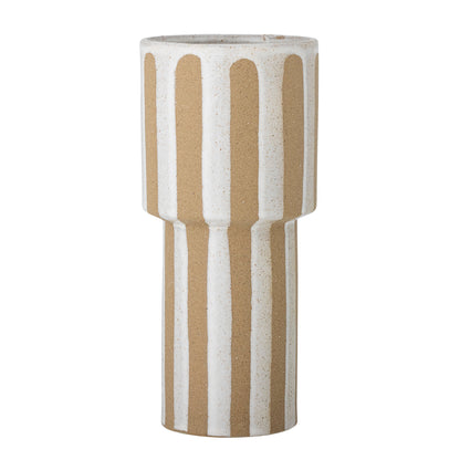 Bloomingville Awah Vase, Natur, Steingut