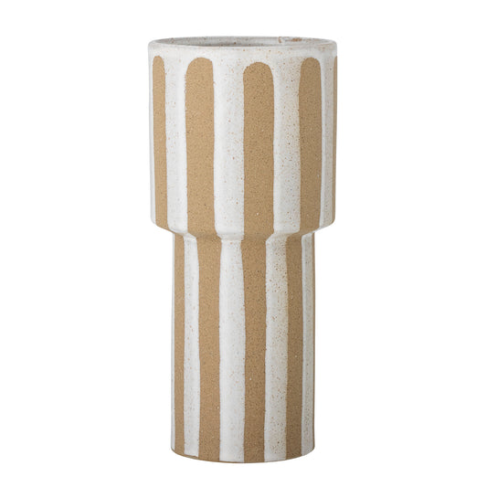Bloomingville Awah Vase, Natur, Steingut