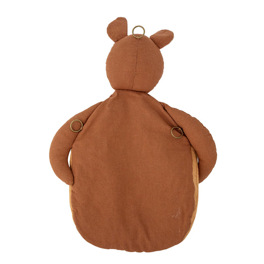 Bloomingville MINI Toto Wandkorb, Braun, Leinen