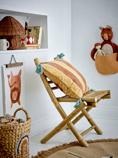 Bloomingville MINI Toto Wandkorb, Braun, Leinen