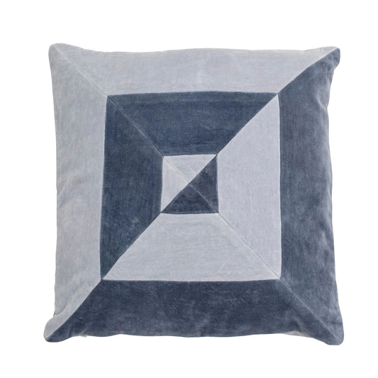 Bloomingville Aban Kissen, Blue, Baumwolle