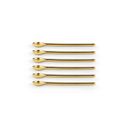 6er Löffelset Gold groß