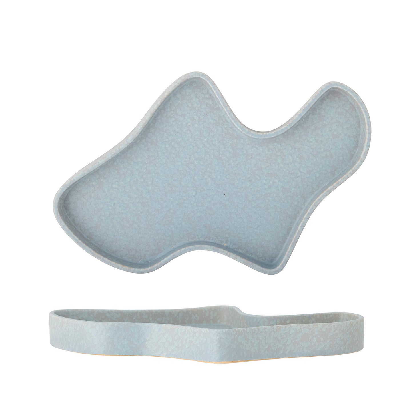 Bloomingville Lakey Tablett, Blue, Steingut
