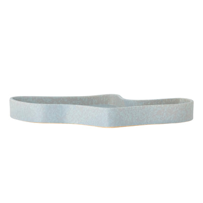 Bloomingville Lakey Tablett, Blue, Steingut