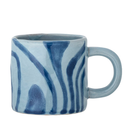 Bloomingville Ninka Tasse, Blau, Steingut