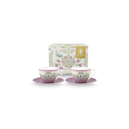 Pip Studio Teetassen und Untertassen Lily&Lotus 280ml