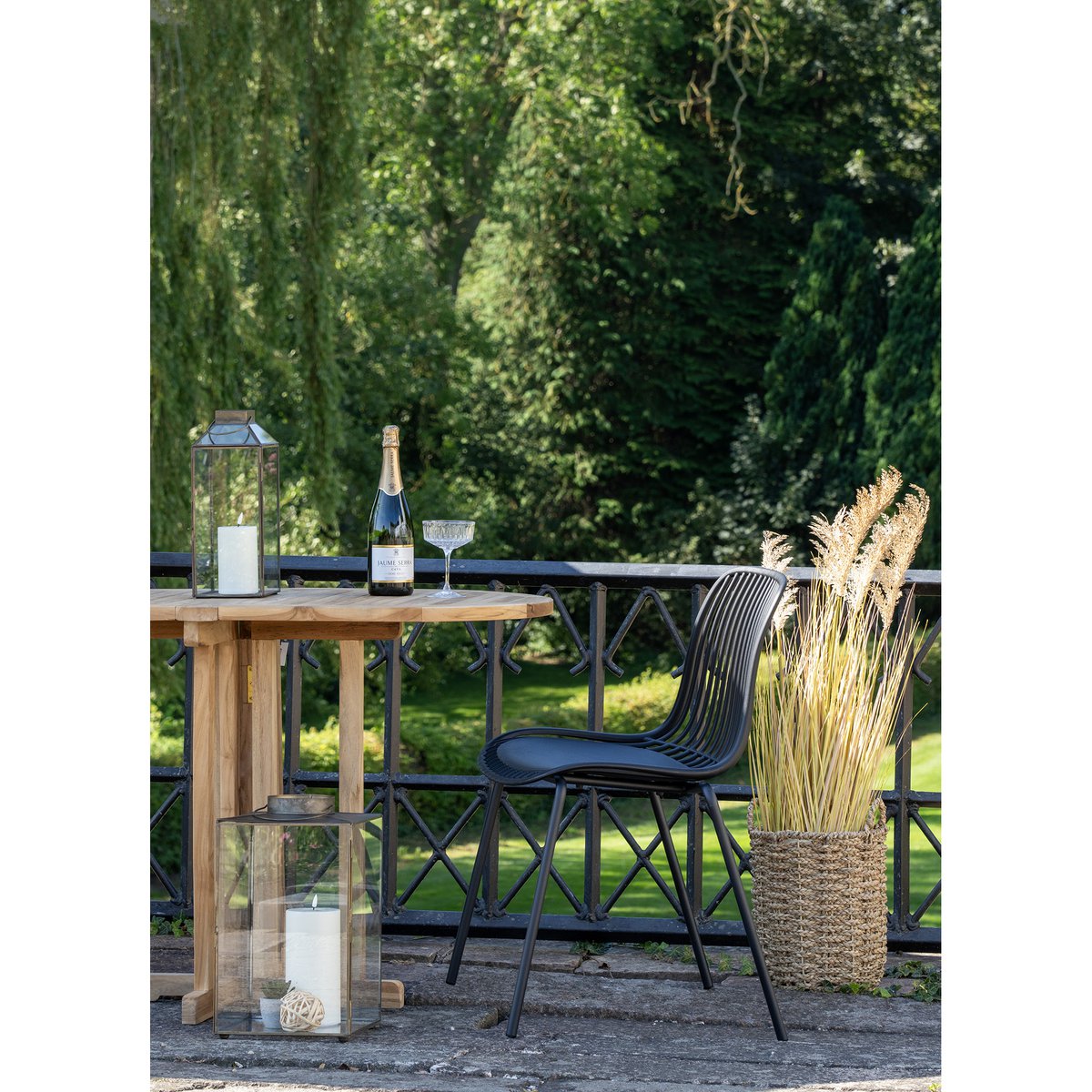Branson Garden Stuhl - schwarz, 4er Set