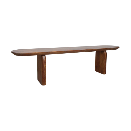 Bullnose Esszimmerbank braun