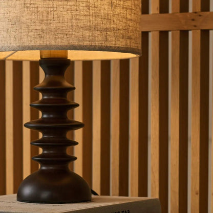 Bodhi Dunkelbraune Holzlampe