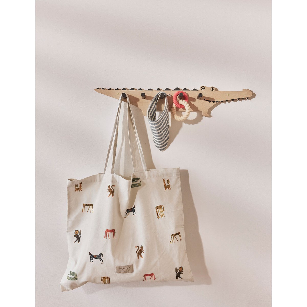 Krokodil Kindergarderobe Tiermotiv
