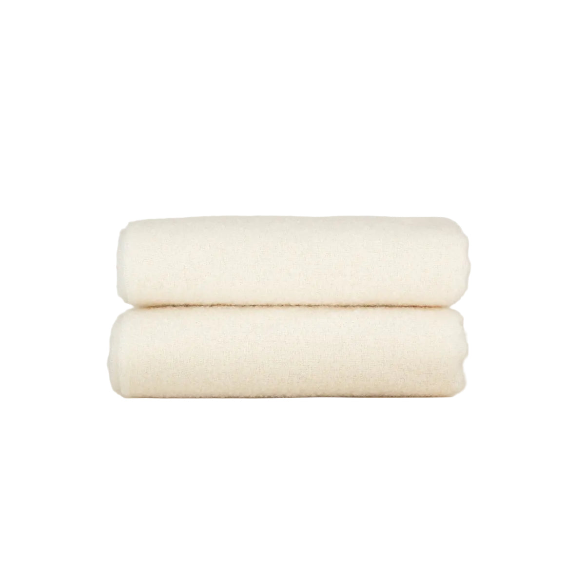 Woll Bouclé werfen Decke Paris White