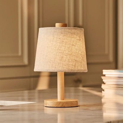 Rover Hellbraune wiederaufladbare Holzlampe
