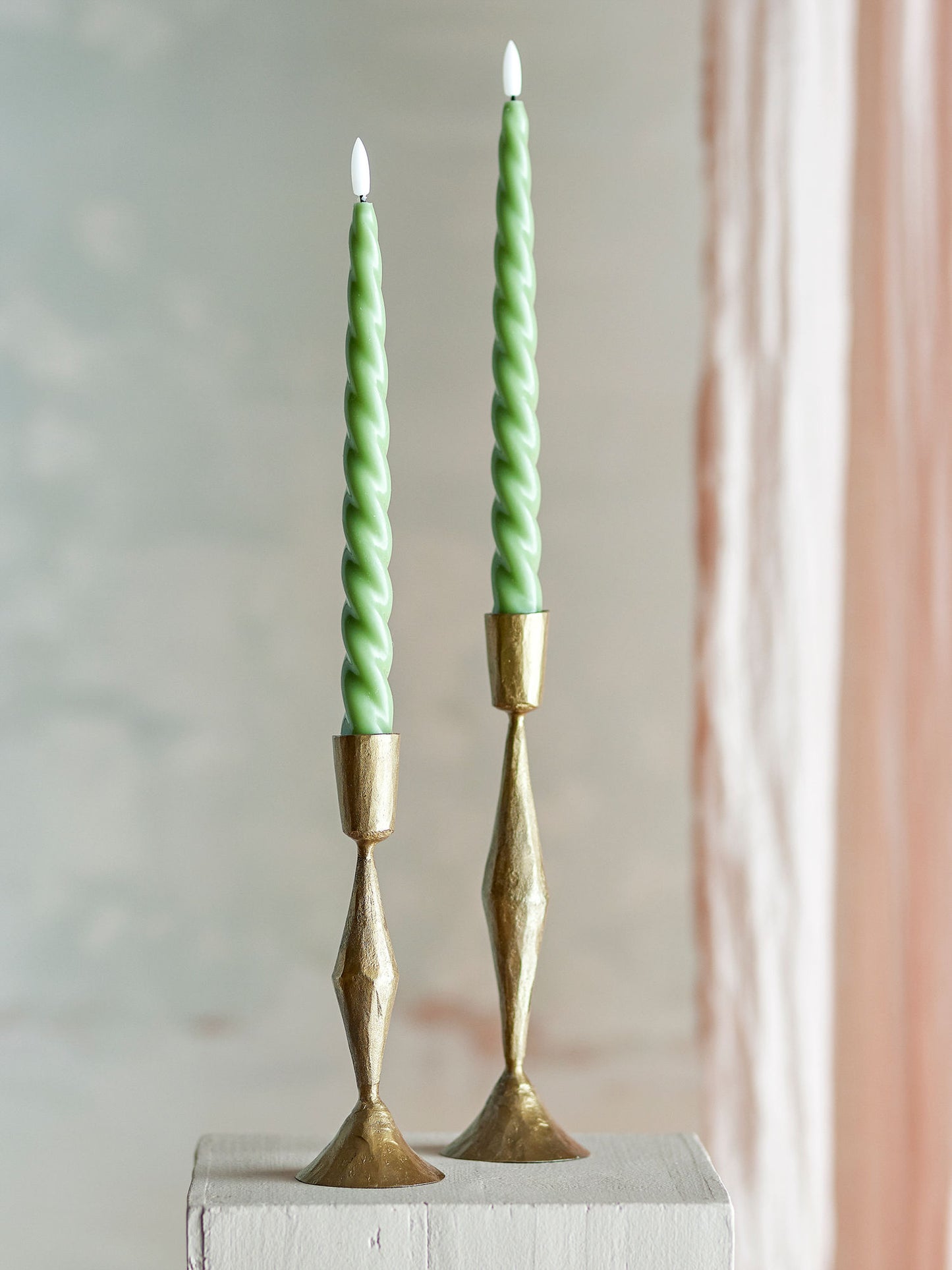 Bloomingville Ponza LED Candle, Grün, Paraffine