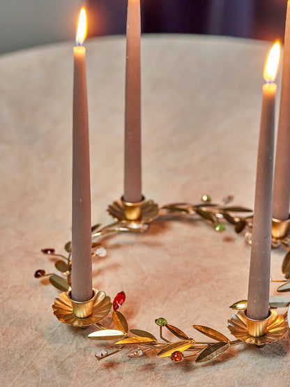 Bloomingville Shankar Adventskerzenständer, Gold, Metall