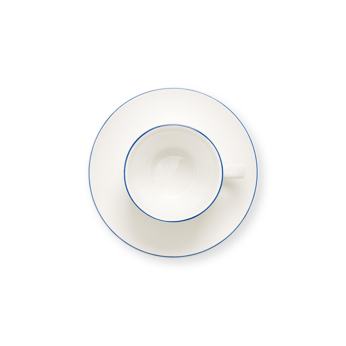 Teetasse mit blauem Rand 250ml