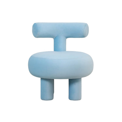 Samtstuhl blau Abrazo