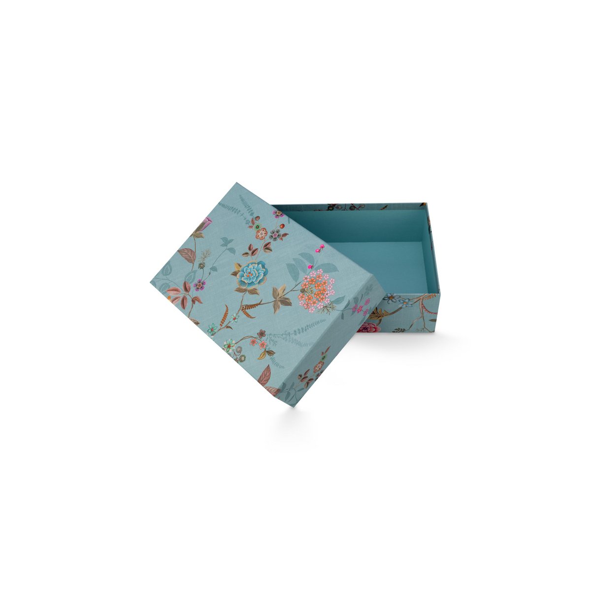 Pip Studio Aufbewahrungsbox Rectangular Blooming Tales Blue-Khaki