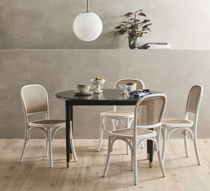 Nordal runder Tisch, Ø 119 cm, einklappbar, schwarz