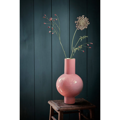 Vase Metal Medium Pink