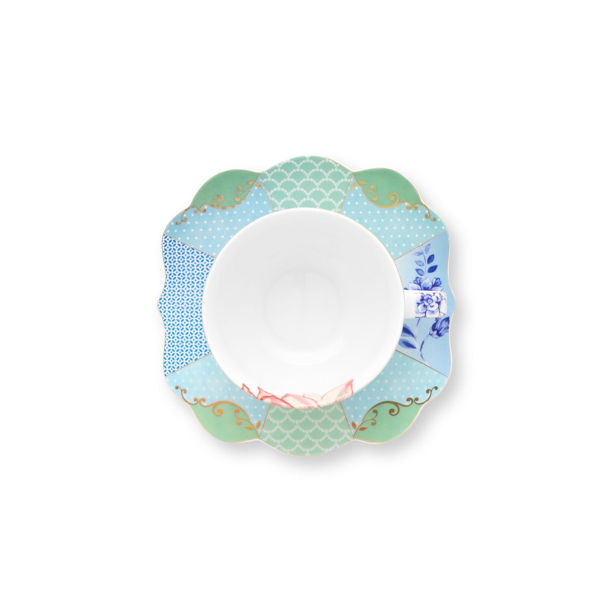 2er Set Teetassen & Untertassen Royal Flowers