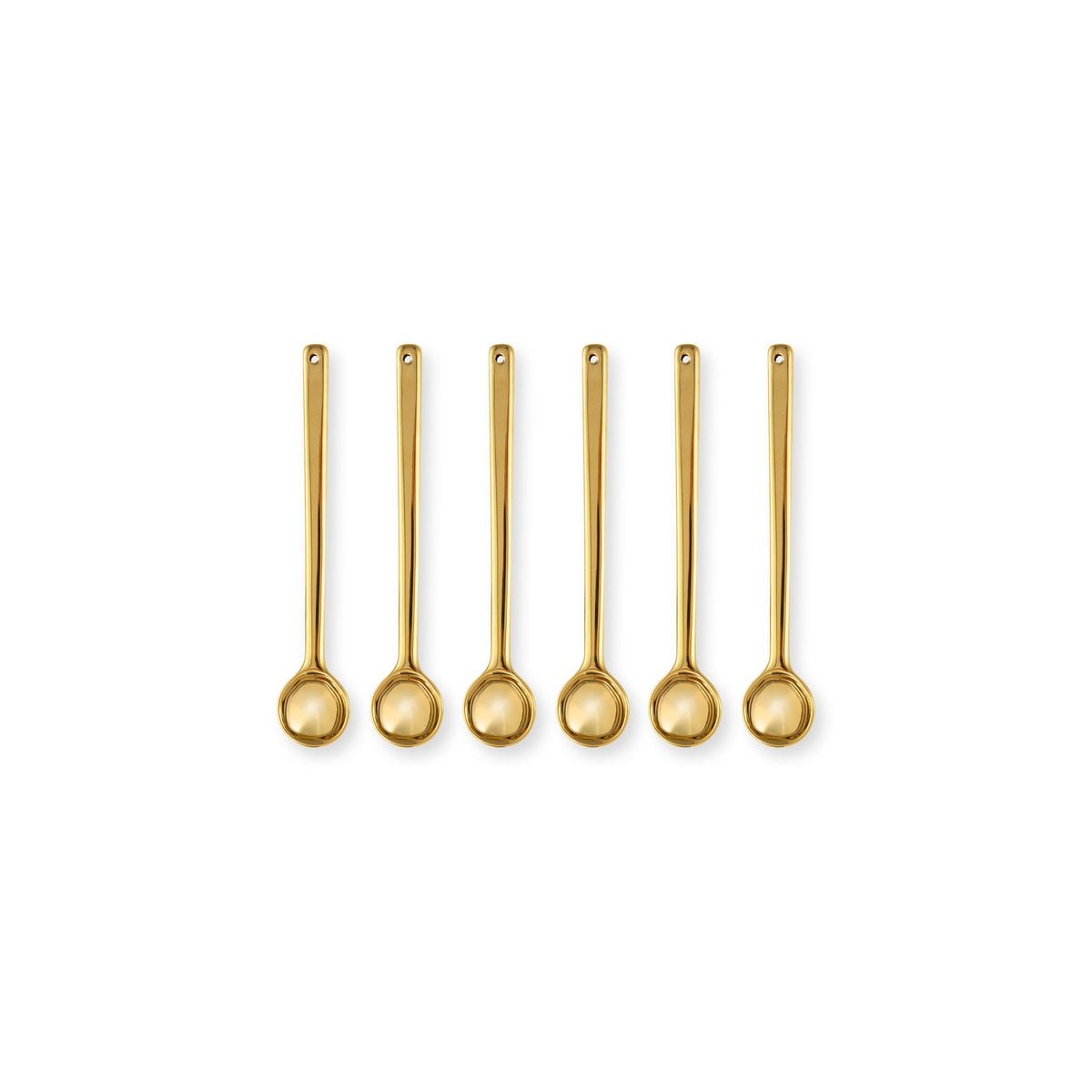 6er Löffelset Gold groß