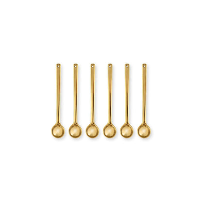 6er Löffelset Gold groß