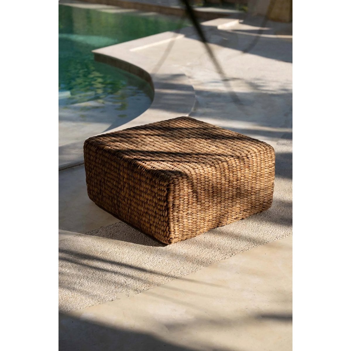 Hyacinth Pouffe Square - Natur - M