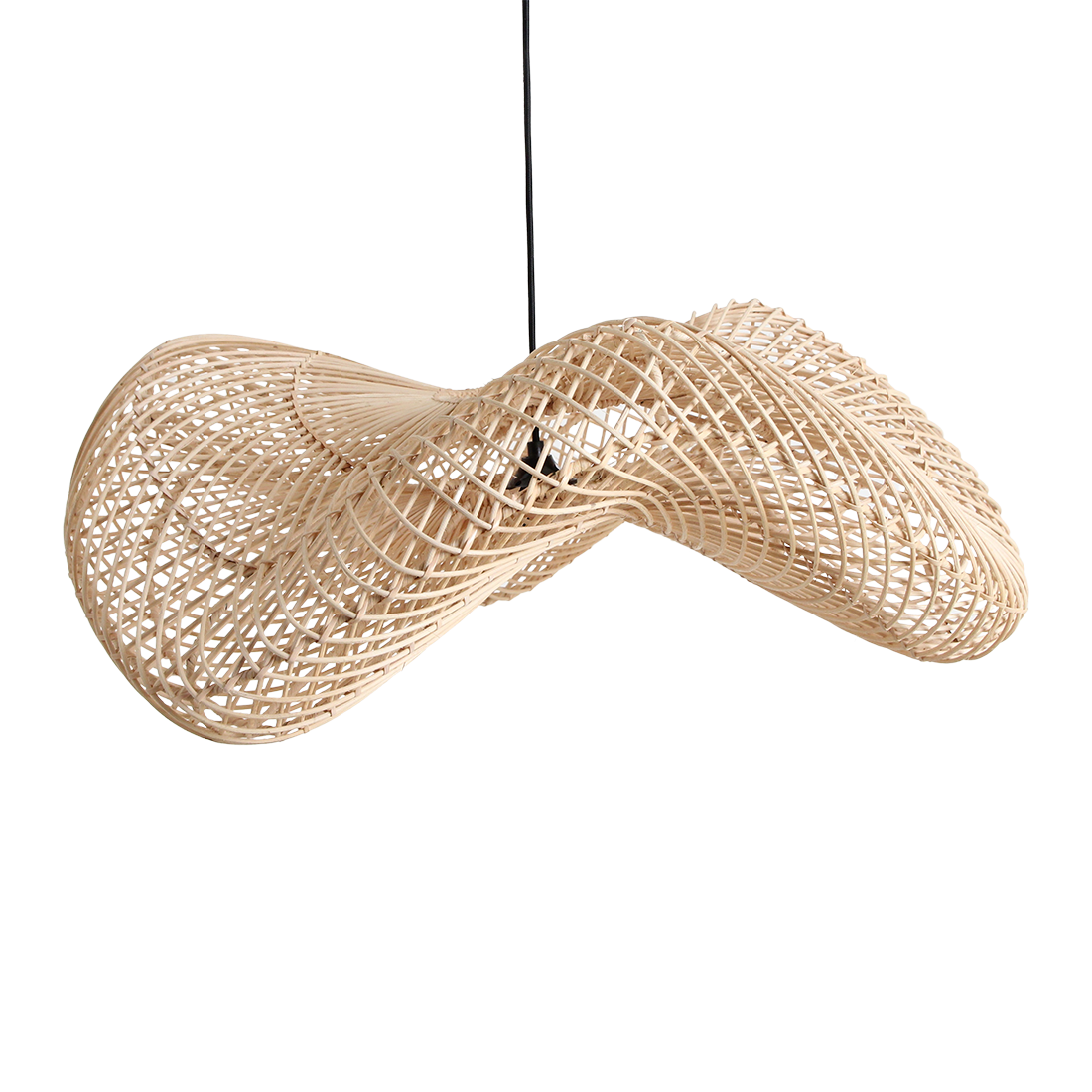 Wellenlampe natur L