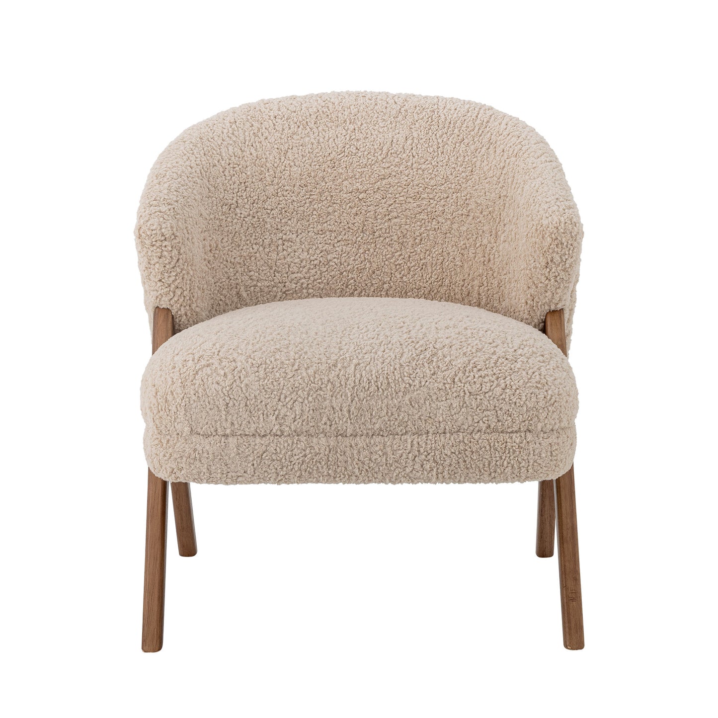 Bloomingville Camino Loungesessel, Natur, FSC®100%, Gummibaumholz