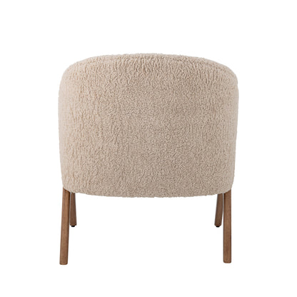 Bloomingville Camino Loungesessel, Natur, FSC®100%, Gummibaumholz