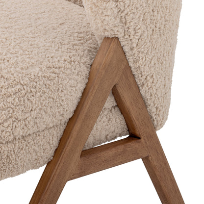 Bloomingville Camino Loungesessel, Natur, FSC®100%, Gummibaumholz