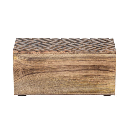 Bloomingville Vercelli Box mit Deckel, Natur, Mango