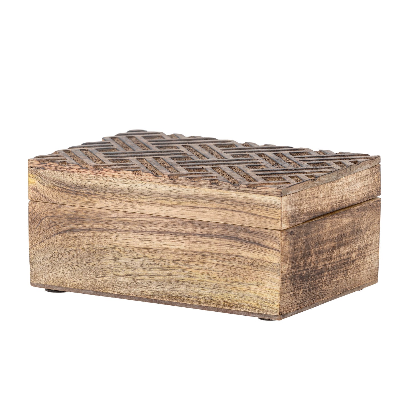 Bloomingville Vercelli Box mit Deckel, Natur, Mango