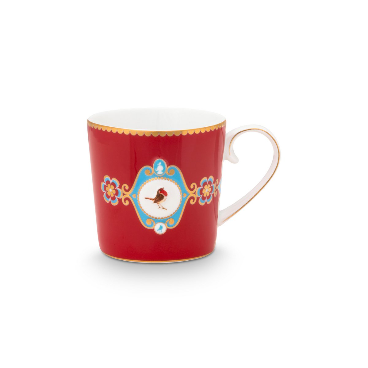 Pip Studio Becher 2x Small Love Birds Medallion Red