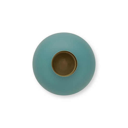 Vase Metal Matt Light Blue