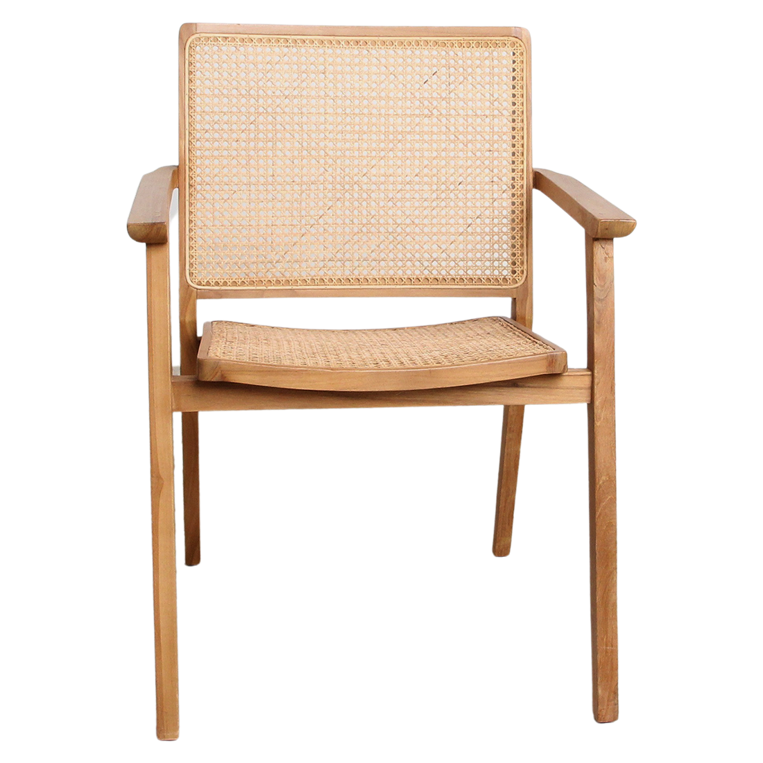 Nova Esszimmerstuhl aus Teakholz mit Armlehne