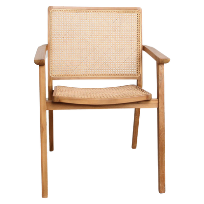 Nova Esszimmerstuhl aus Teakholz mit Armlehne