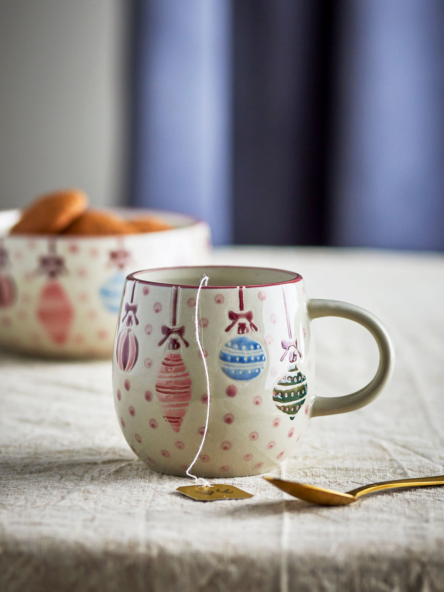 Bloomingville Ornamentia Becher, Bunt, Steingut